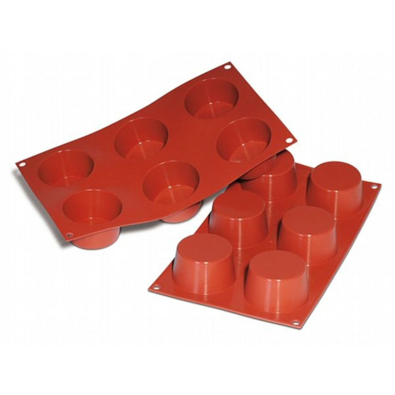 Silicone mould D68 h-38mm 6x119ml MUFFIN