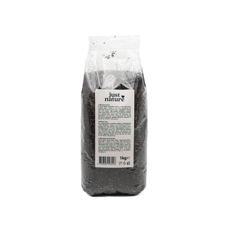 Quinoa black 1kg JUST NATURE