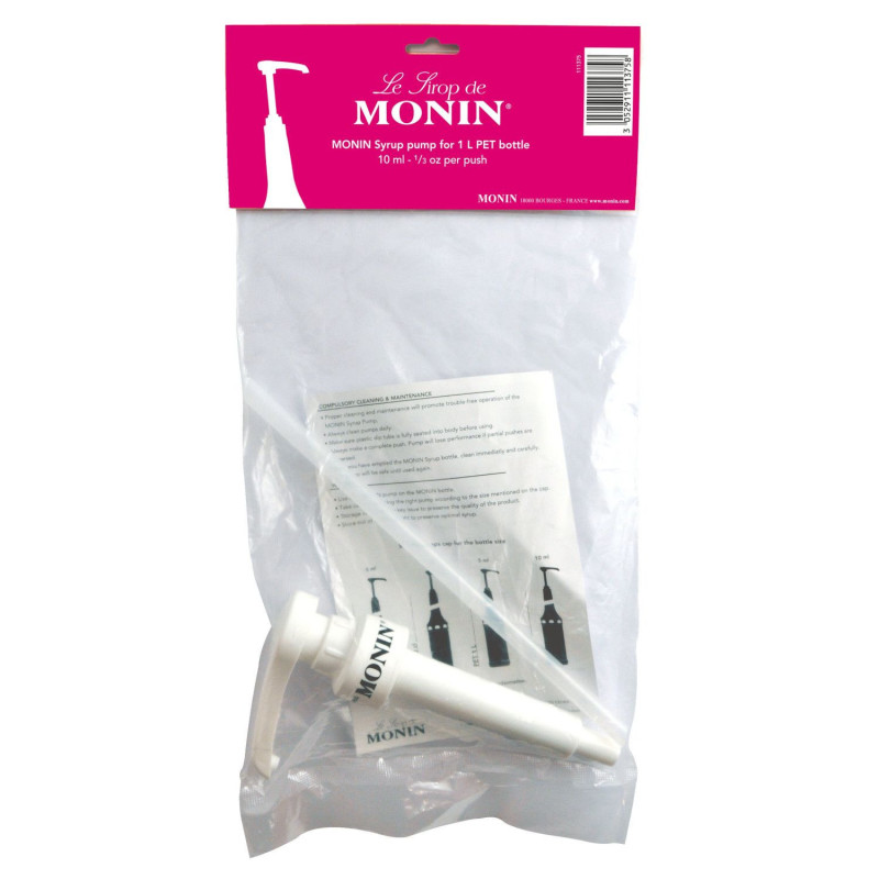 MONIN syrup pump 10ml for 1L PET bottle