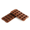 Silicone mould for chocolate D28.5 h-15mm 15x6.5ml FANTASIA