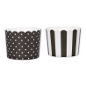 Cupcake liner D 5/6 h-4.5cm 12pcs Black/White