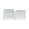 Lunch box BIO 22x20x4/7.6cm, 50pcs sugarcane bagasse