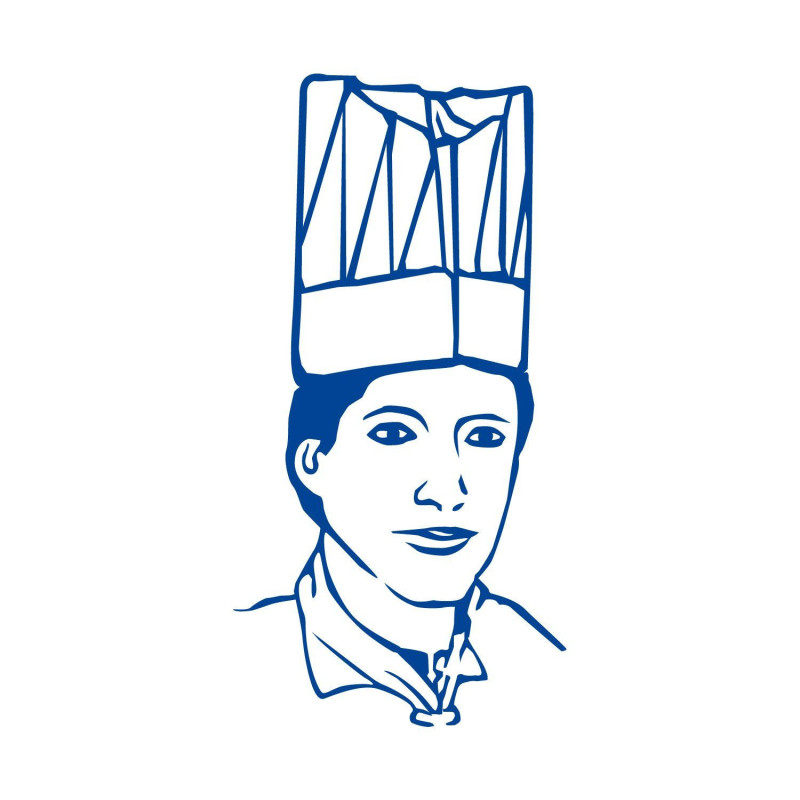 Cepures v/l. papīra CHEF h-24cm ar ielocēm 10gab baltas