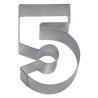 Cookie Cutter - Number 5 6.5cm St/s