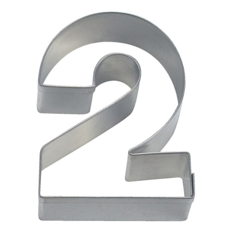 Cookie Cutter - Number 2 6.5cm St/s