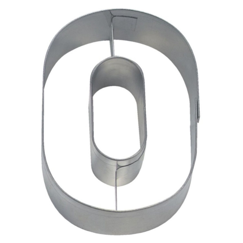 Cookie Cutter - Number 0 6.5cm St/s