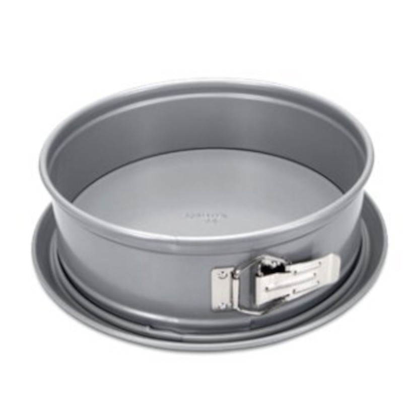 Springform with flat bottom ca. D 24 x 7 cm silver