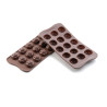 Silicone mould for chocolate D28 h-18mm 15x7ml ROSE