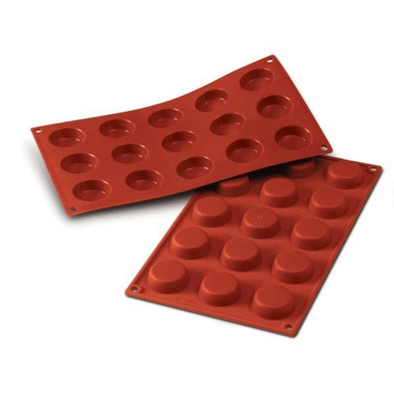 Silicone mould D40 h-13mm 15x20ml FLAN MOULD
