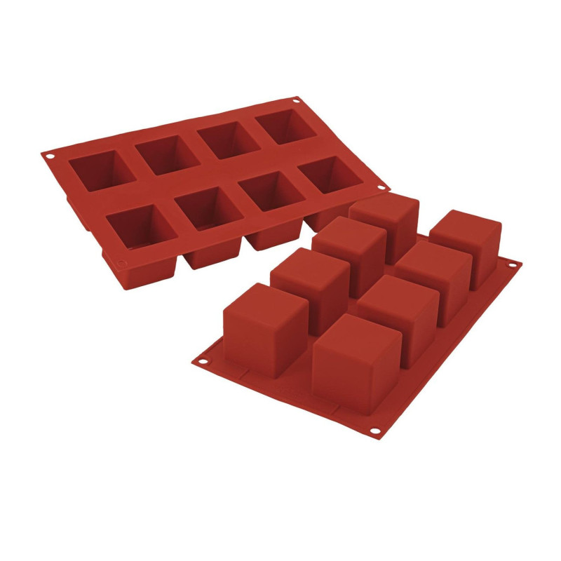 Forma silikona 50x50 h-50mm 8x125ml CUBE