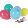 Balonai 22x70cm 15GB spalvūs