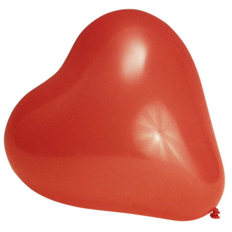 Balloon Heart D26cm 70cm 10pcs red