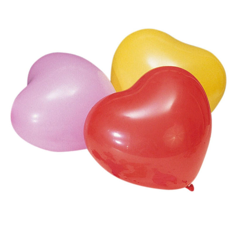 Balloon HEARTS D2cm x70cm 10pcs.