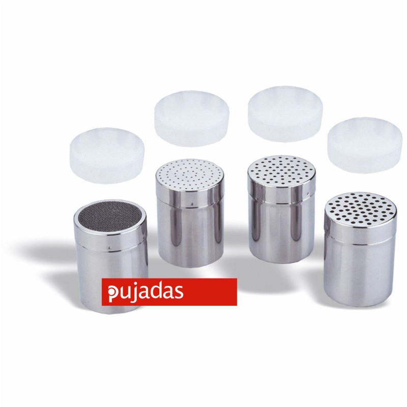 Dredgers with sieve and plastic cover D 7cm