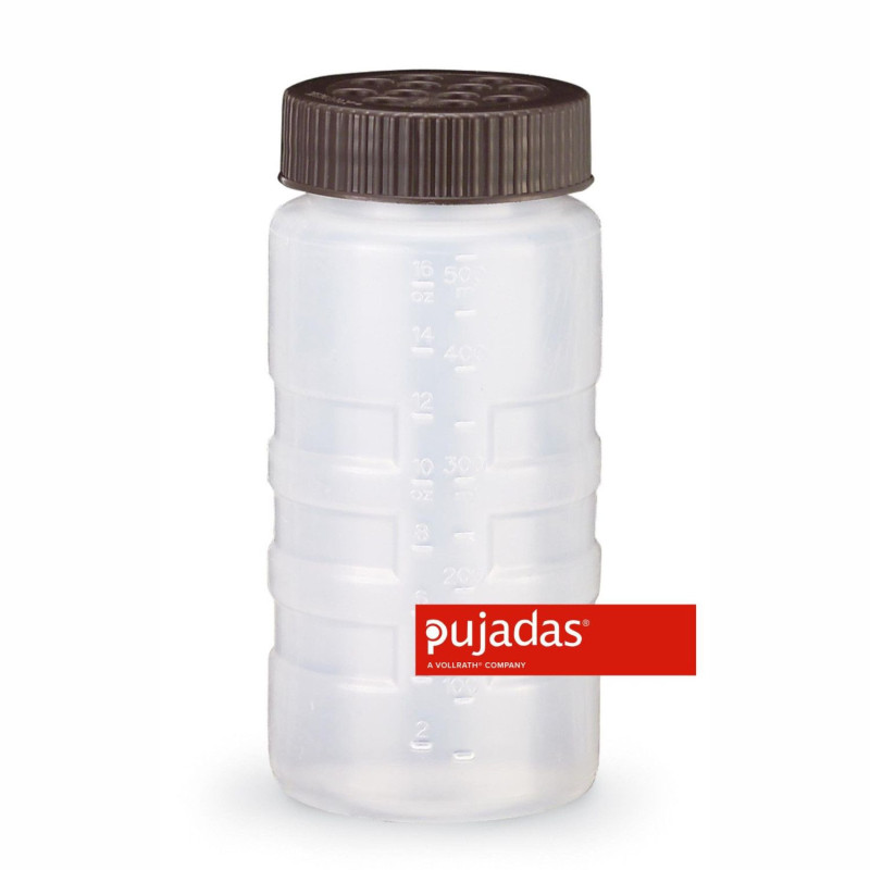 Dispenser 470ml opening D0.94cm with black plastic lid