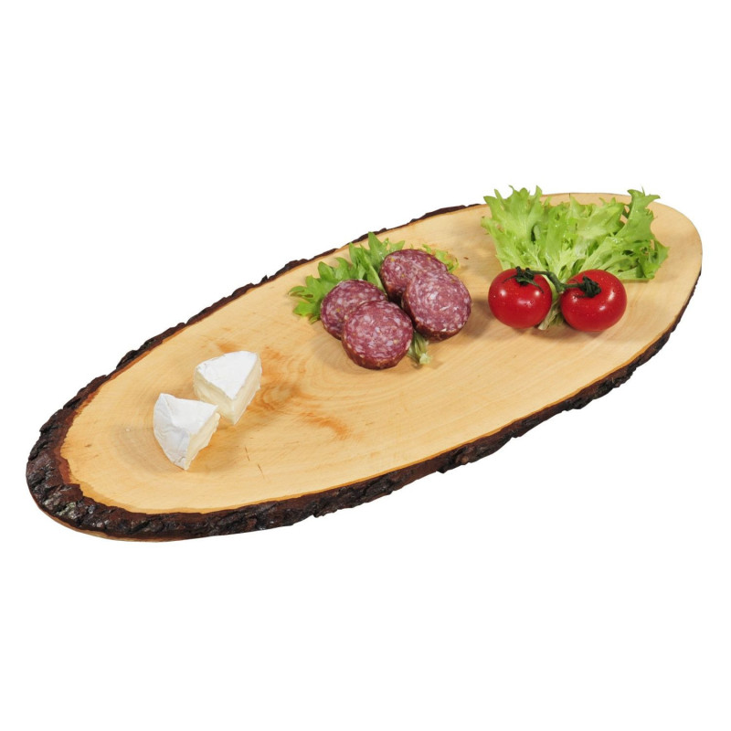 Serving platter wooden 50-59×20cm h-1.8cm