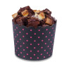 Cupcake liner - Black Rosa - Maxi D6/7 h-5.5cm 12pieces