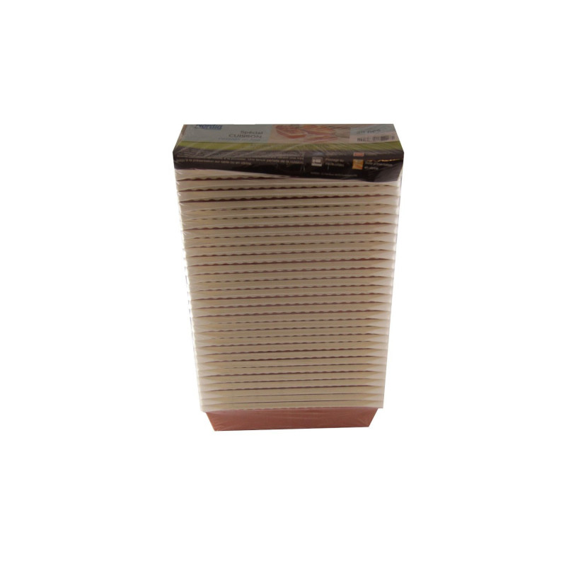 Forma kēksam papīra OPTIMA 165x65x45mm balti/brūna