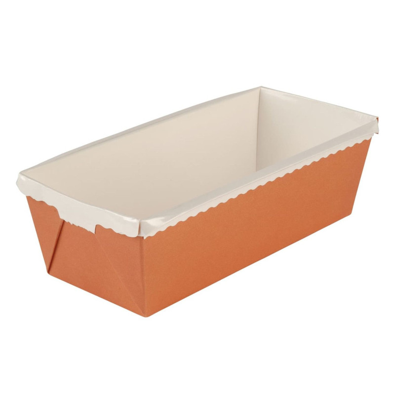 OPTIMA popierinė torto forma 232x85x70mm balta/ruda