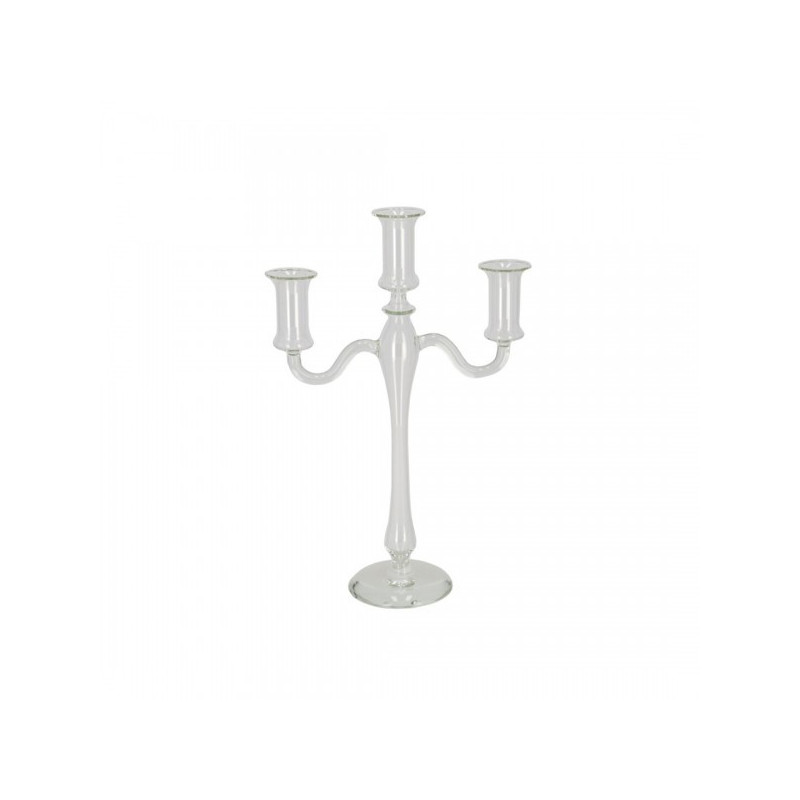 Svečturis stikla. 3-jų žv. 34.5*23cm CLASSIC