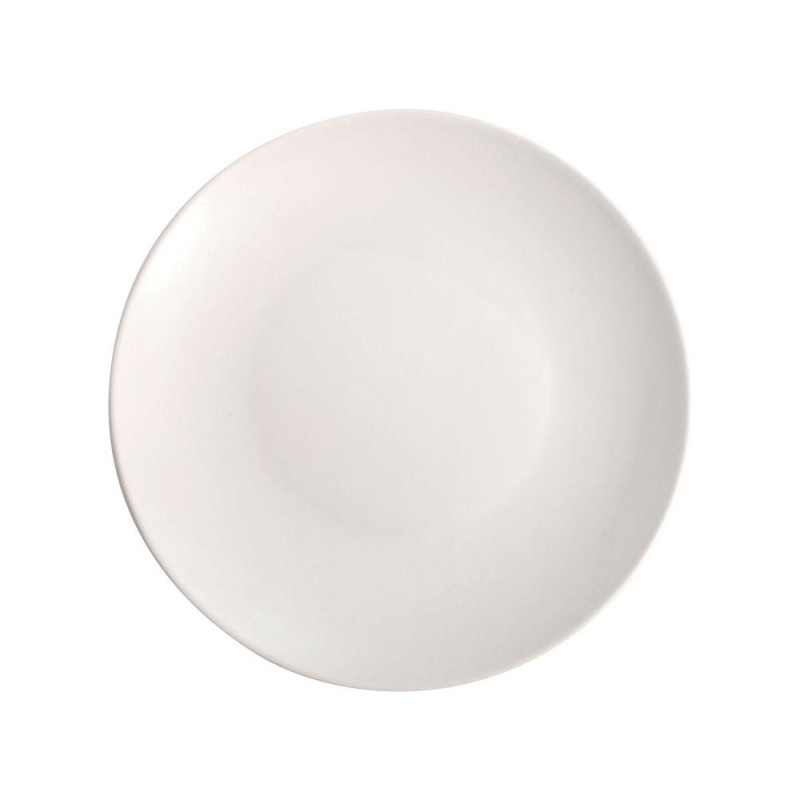 ALFA DESSERT  PLATE  WHITE  MATĒTS 21 CM, Keramika
