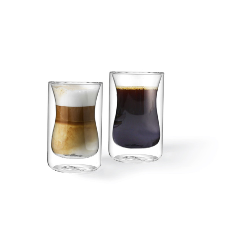 Cup set 2pcs IRISH 200 ml double wall glass (borosilicate glass)
