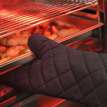 Oven mitts, flame retardant cotton till 250 C, 2pcs