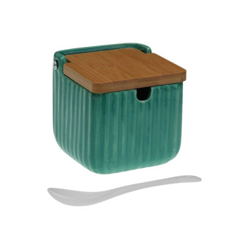 Сахарница Versa Зеленый Керамика Бамбук Dolomite 8,3 x 8,3 x 8,3 cm