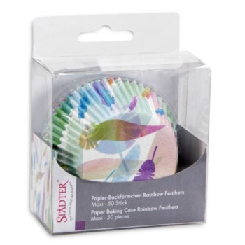 Kitsakujuline paber ø5/7 h-3cm 50 gb RAINBOW FEATHERS