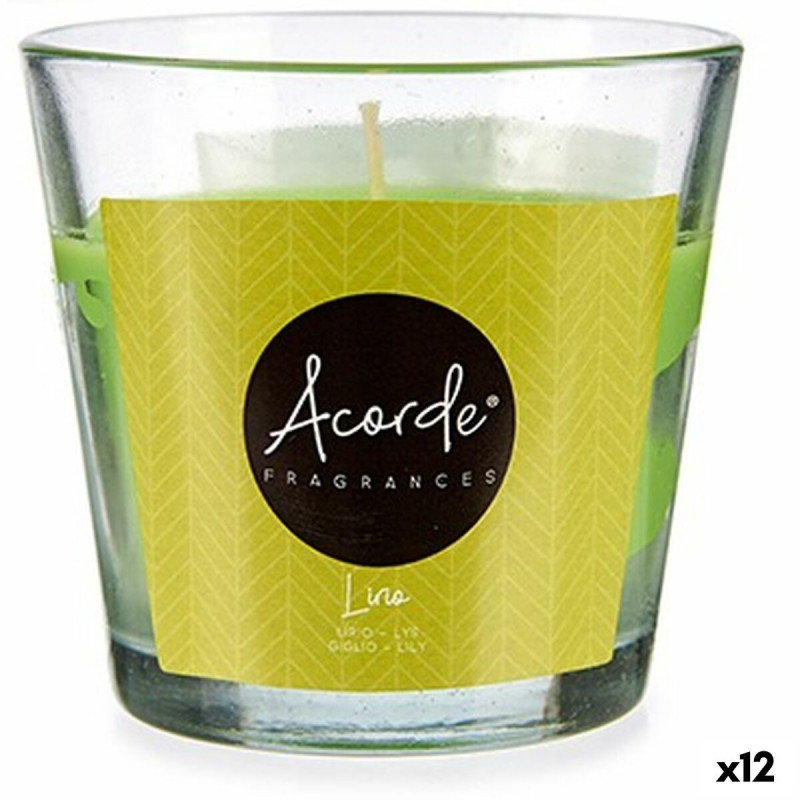 Scented Candle Acorde 260-50H Iris 120 g (12 Units),,,