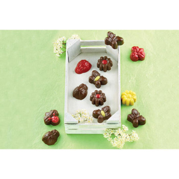 Šokoladinės silikono formos 36x26 h-15 mm 15x7.5ml CHOCO SPRINGLIFE