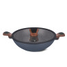 Wok DIAMOND 28x8 cm / 3.6 LTR with glass lid (aluminum with non-stick coating)