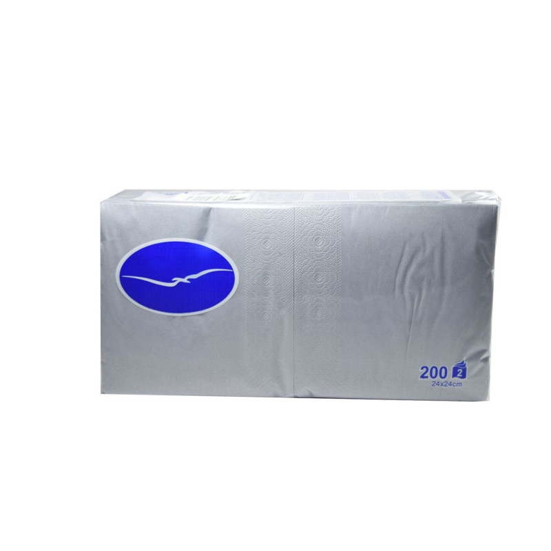 Salvrätikud 24cm 2 kiht 200tk hall