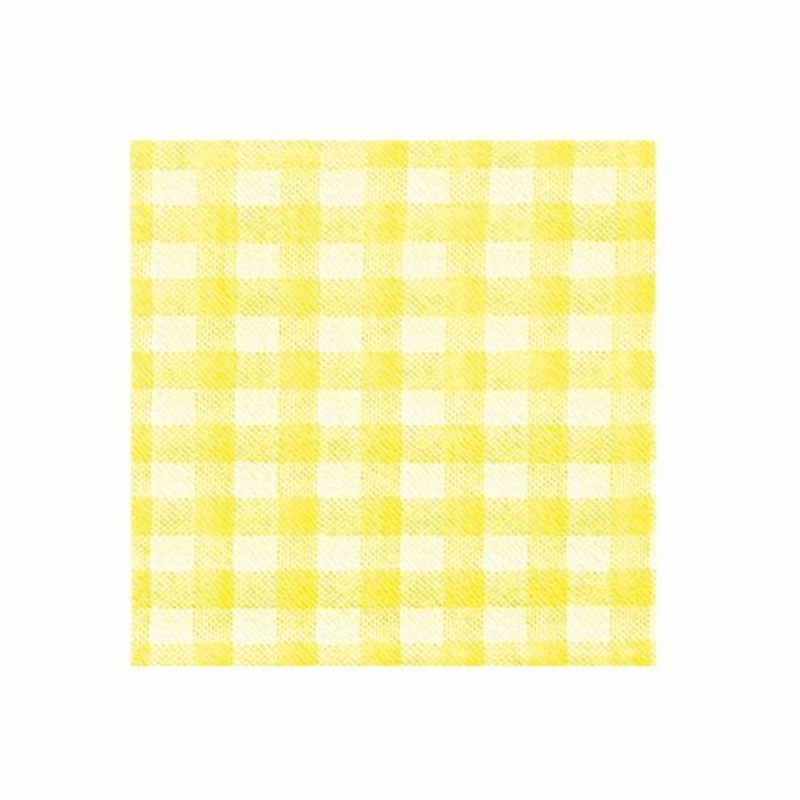 Salvrätikud ühekihilised KARO 33cm 100tk kollased