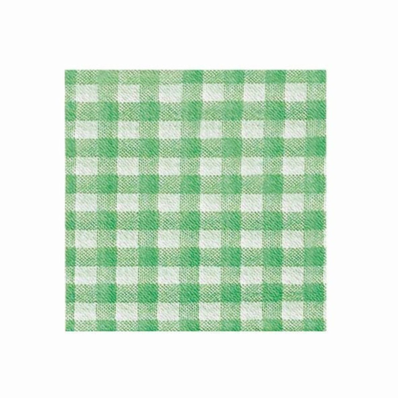 Napkins 33x33cm 1-ply KARO 100pcs green