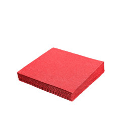 Napkins 33cm 2-ply 50pcs red
