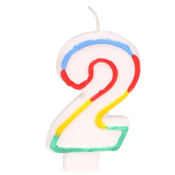 Jubilejas svecīte-cipariņš 2