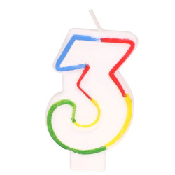 Jubilejas svecīte-cipariņš 3