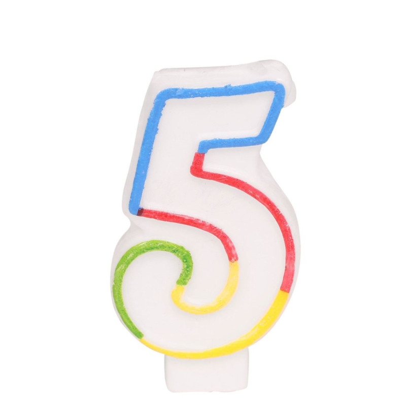 Jubiliejinė žvakė - numeris 5