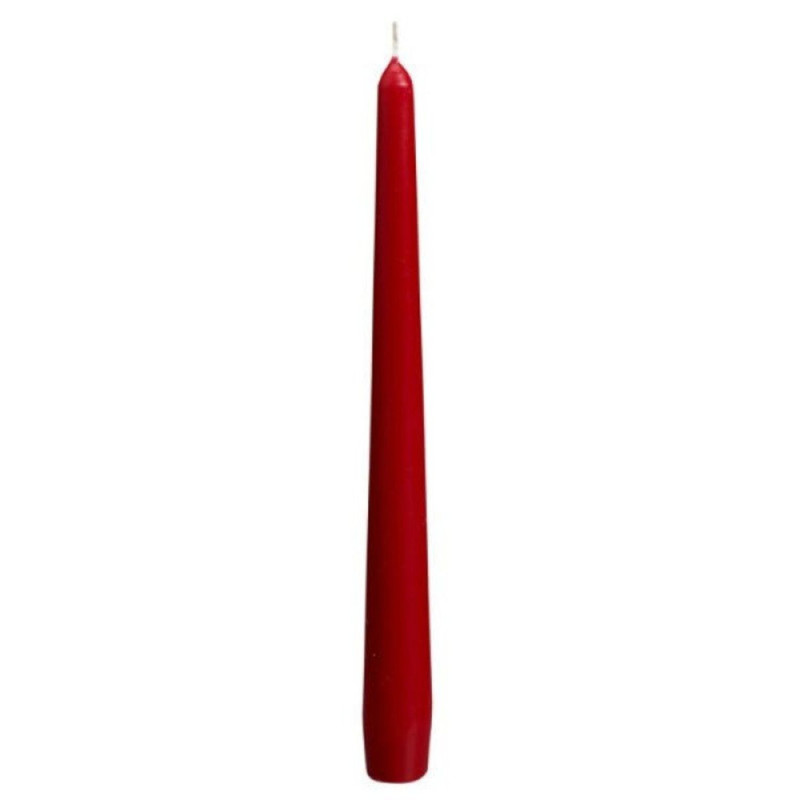 Candle cone h-24.5cm burgundy