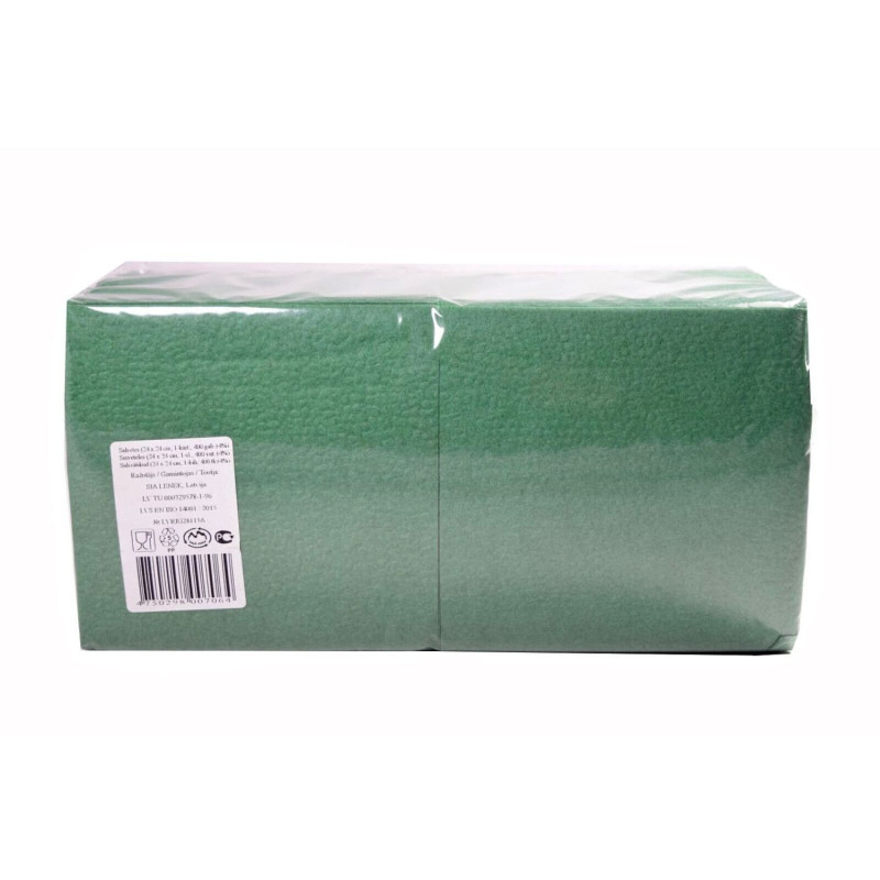 Salvetes 24cm 1 kārta 400gb zaļas
