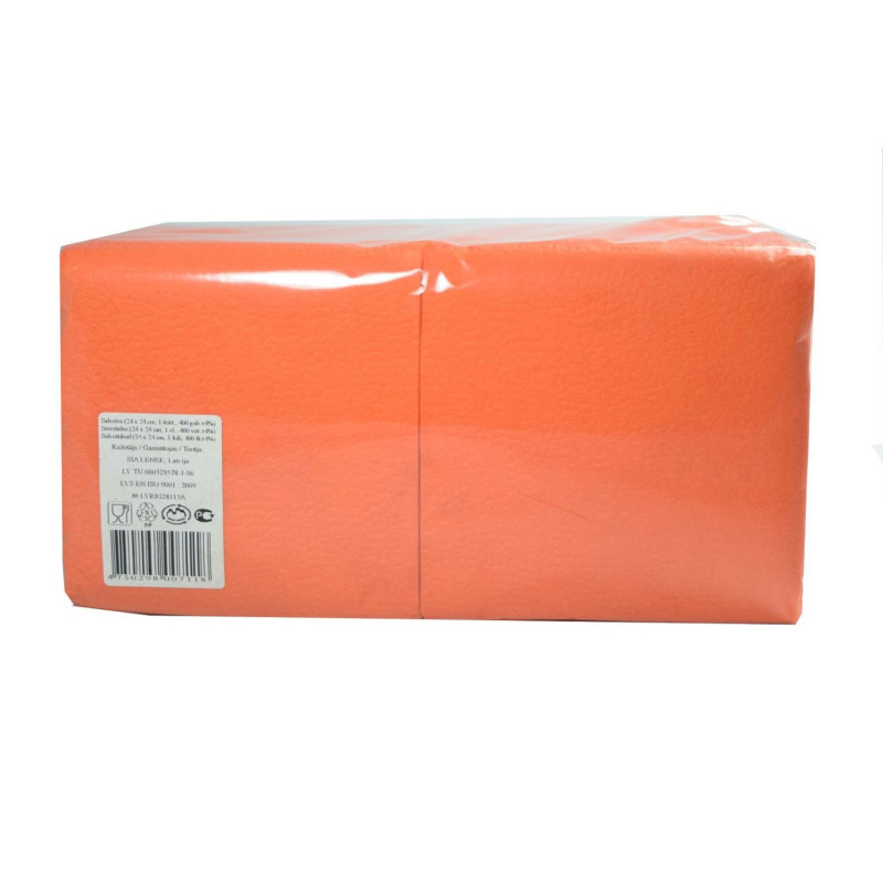 24 cm salvetės 1 raštas 400 GB oranžinis