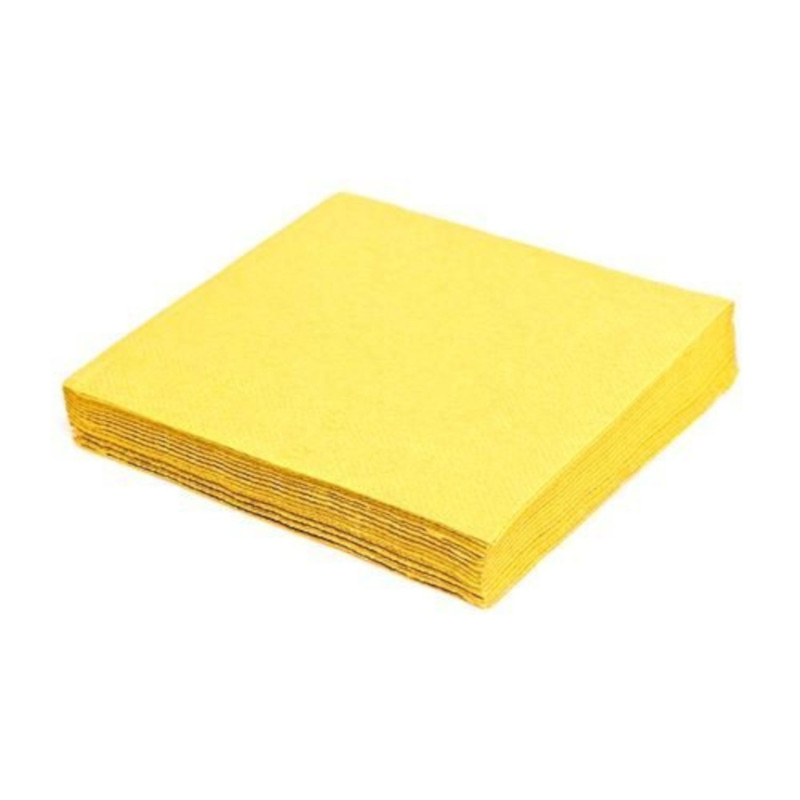 Napkins 33x33cm 3-ply 20pcs yellow