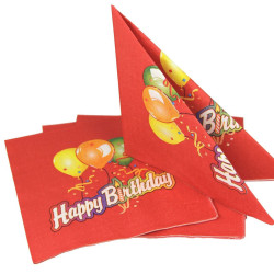 Napkins HAPPY BIRTHDAY...