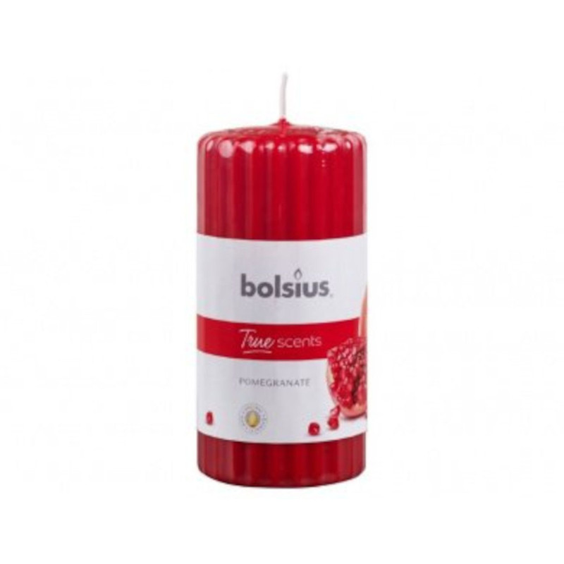 Scented Pillar Candle 120/60mm pomegranate