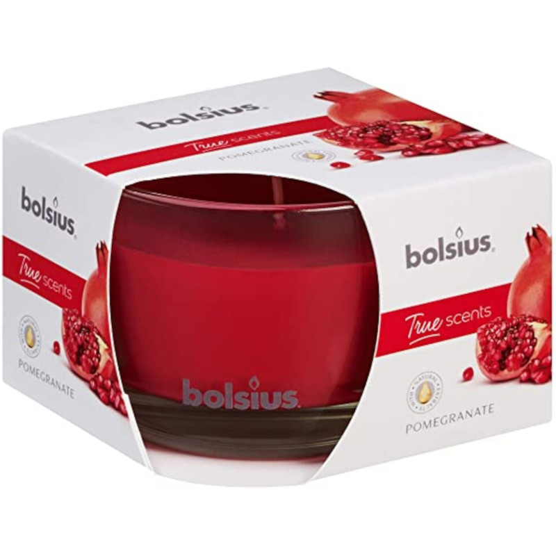 Scented Candle in a glass 63/90mm pomegranate