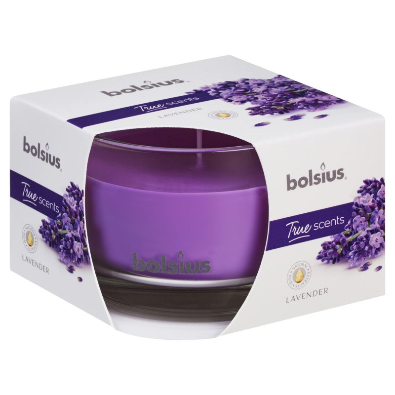 Scented Candle in a glass 63/90mm lavender