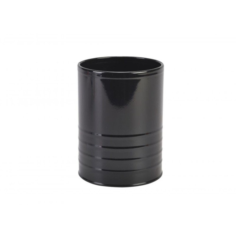 Galda piederumu turētājs metāla ø11cm h-14.5cm melns