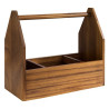 Table caddy 27.5x13.5cm h-24cm ACACIA wood