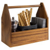 Table caddy 27.5x13.5cm h-24cm ACACIA wood